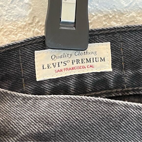 Levi's Premium Middy Straight Jeans in No Service Black size 29 - Picture 6 of 16